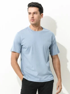 Men's Casual Anti-Bacterial Versatile Round-Neck T-Shirt(Mens Casual Anti Bacterial Versatile Round Neck T Shirt)