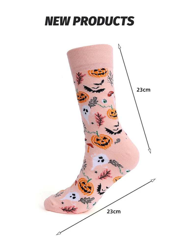 4 Pairs Pumpkin Personality Skeleton Cartoon Trendy Cotton Crew Socks(4 Pairs Pumpkin Personality Skeleton Cartoon Trendy Cotton Crew Socks) 5 4 Pairs Pumpkin Personality Skeleton Cartoon Trendy Cotton Crew Socks(4 Pairs Pumpkin Personality Skeleton Cartoon Trendy Cotton Crew Socks) - Image 5