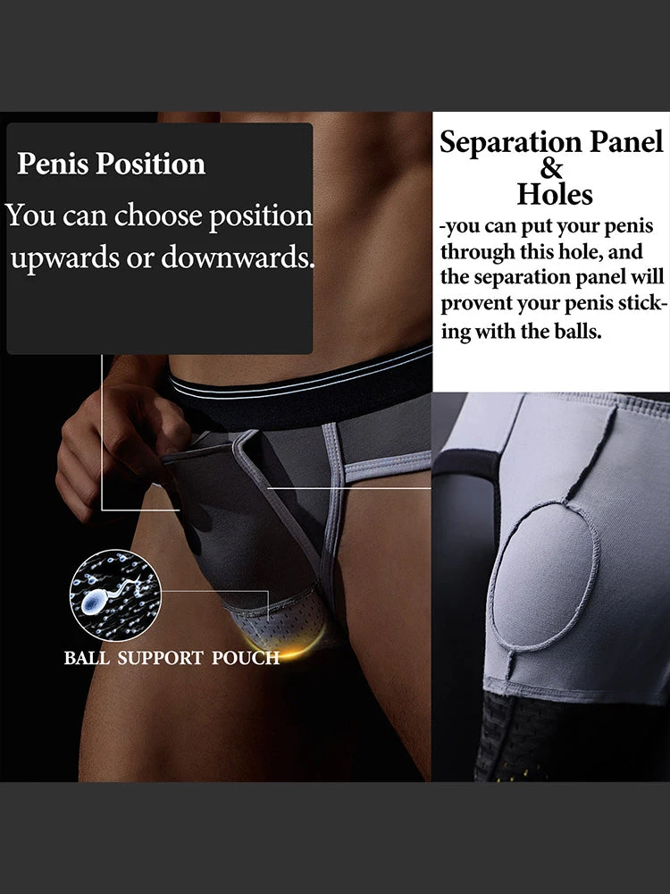 Men's Multi-function Up-pouch Briefs(Ball Hammock Separate Pouches Mens Briefs) 9 Men's Multi-function Up-pouch Briefs(Ball Hammock Separate Pouches Mens Briefs) - Image 9