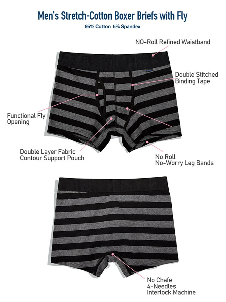 2 Pack European Luxury Brand Personalized Striped Men's Underwear(2 Pack European Luxury Brand Personalized Striped Mens Underwear) 4 2 Pack European Luxury Brand Personalized Striped Men's Underwear(2 Pack European Luxury Brand Personalized Striped Mens Underwear) - Image 4