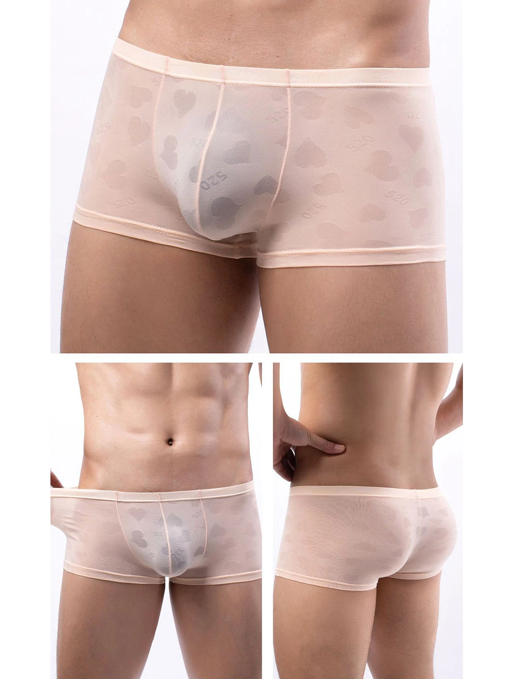 3- Pack Men’s Sexy Heart Mesh Trunks(3 Pack Men S Sexy Heart Mesh Trunks) 20 3- Pack Men’s Sexy Heart Mesh Trunks(3 Pack Men S Sexy Heart Mesh Trunks) - Image 20