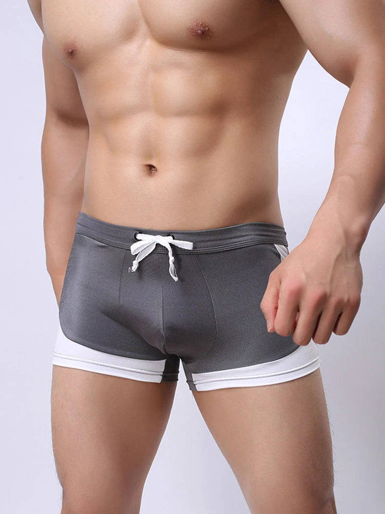 Men's Spliced Color Swim Trunks With Drawstring(Mens Spliced Color Swim Trunks With Drawstring) 20 Men's Spliced Color Swim Trunks With Drawstring(Mens Spliced Color Swim Trunks With Drawstring) - Image 20