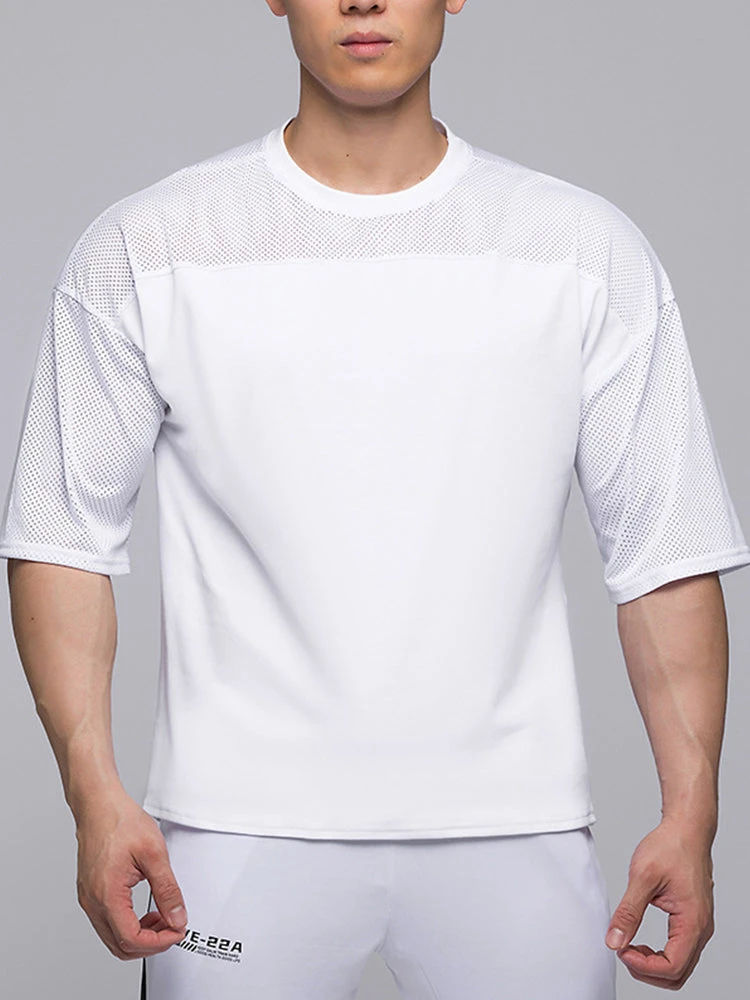 Men's Stretchy Breathable Mesh Short-Sleeve Shirt Sports Running Casual Top T-Shirt(Mens Stretchy Breathable Mesh Short Sleeve Shirt Sports Running Casual Top T Shirt) 13 Men's Stretchy Breathable Mesh Short-Sleeve Shirt Sports Running Casual Top T-Shirt(Mens Stretchy Breathable Mesh Short Sleeve Shirt Sports Running Casual Top T Shirt) - Image 13
