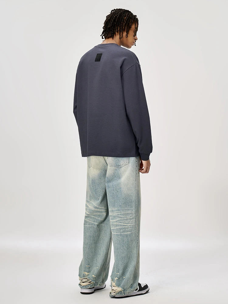 Versatile Long-Sleeve Crewneck Sweatshirt With Small Neckline(Versatile Long Sleeve Crewneck Sweatshirt With Small Neckline) 6 Versatile Long-Sleeve Crewneck Sweatshirt With Small Neckline(Versatile Long Sleeve Crewneck Sweatshirt With Small Neckline) - Image 6