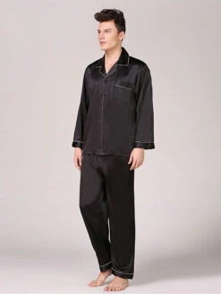 Men's Classic Satin Pajama Set Sleepwear(Mens Classic Satin Pajama Set Sleepwear) 28 Men's Classic Satin Pajama Set Sleepwear(Mens Classic Satin Pajama Set Sleepwear) -Mr Saker 1 1 59e82a4a da8b 4260 b8fc 4176292c346c