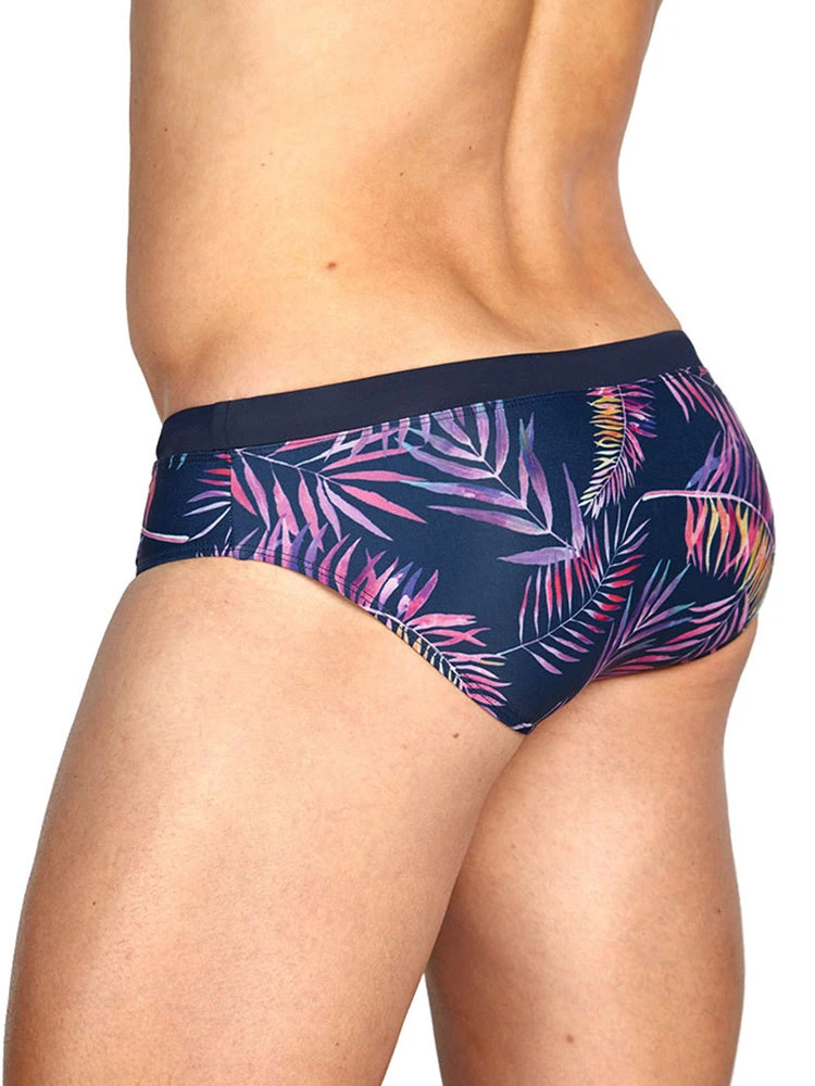 Gradient Leaf Print Men's Swimsuit Briefs(Gradient Leaf Print Mens Swimsuit Briefs) 4 Gradient Leaf Print Men's Swimsuit Briefs(Gradient Leaf Print Mens Swimsuit Briefs) - Image 4