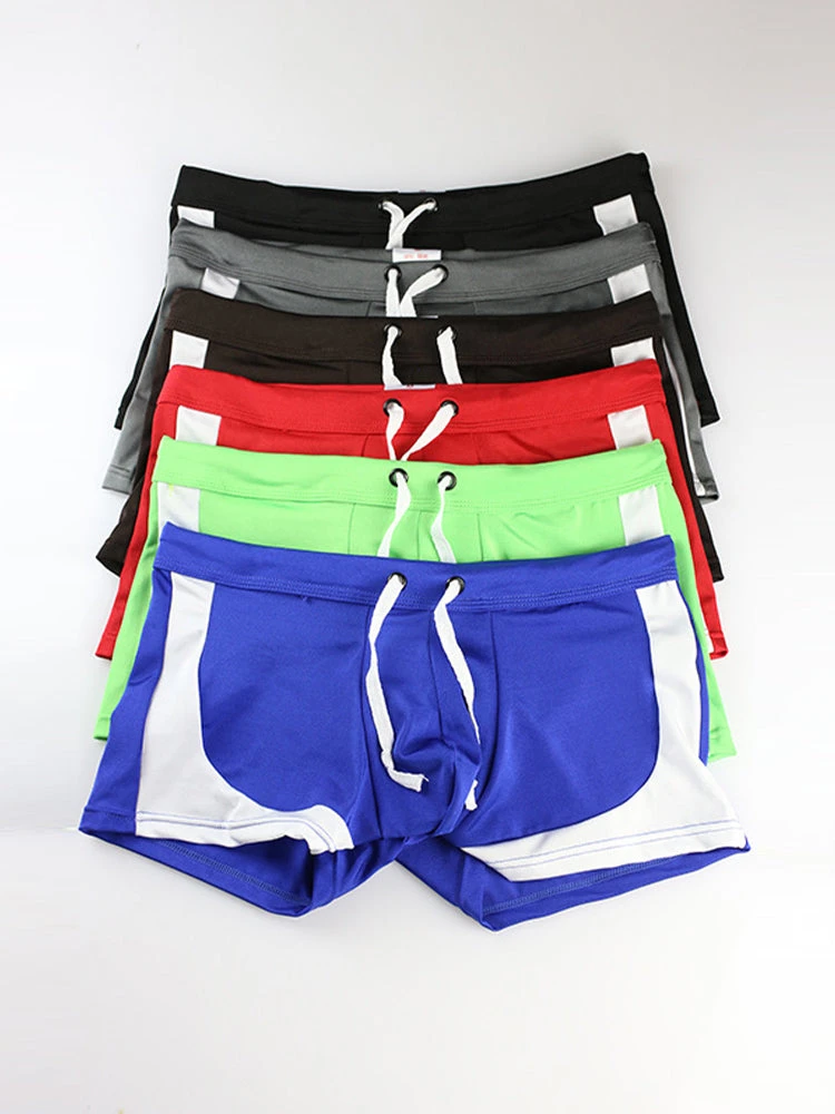 Men's Spliced Color Swim Trunks With Drawstring(Mens Spliced Color Swim Trunks With Drawstring) 10 Men's Spliced Color Swim Trunks With Drawstring(Mens Spliced Color Swim Trunks With Drawstring) - Image 10