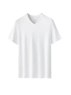 60S Double-Sided Modal Fashion V-neck Men's Solid Color Short-Sleeved T-shirt(60s Double Sided Modal Fashion V Neck Mens Solid Color Short Sleeved T Shirt) -Mr Saker 1 1 68fb6c84 31ec 43d2 a55a e73325ff9c9a