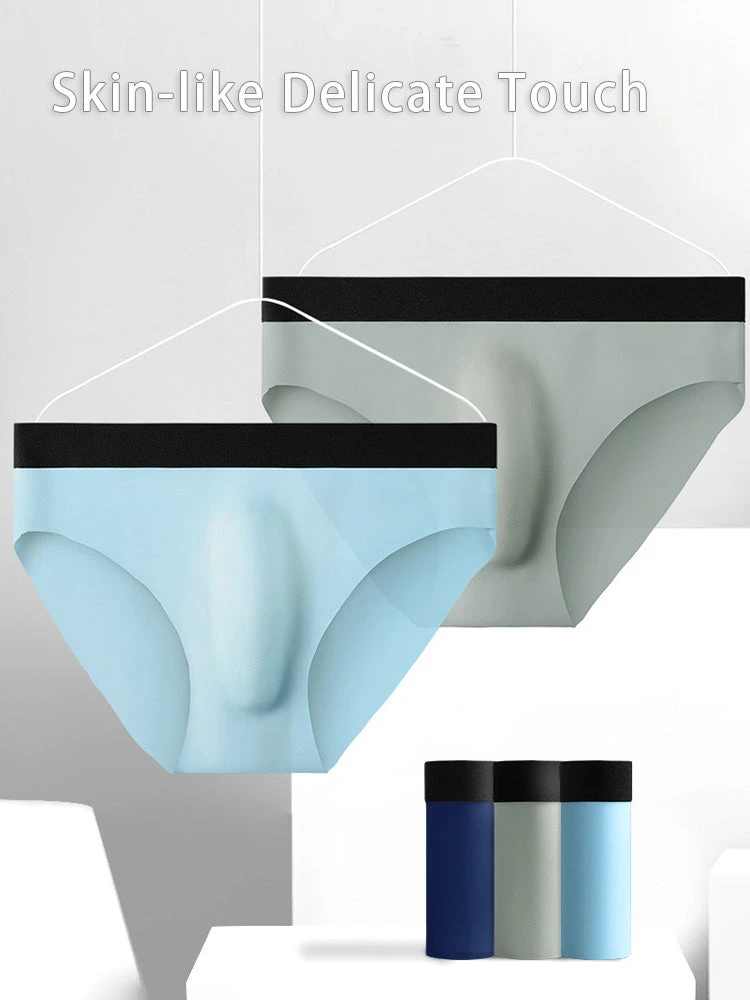 7 Pack Ball Support Seamless Men's Briefs(7 Pack Ball Support Ice Silk Seamless Mens Briefs Mrsaker) 3 7 Pack Ball Support Seamless Men's Briefs(7 Pack Ball Support Ice Silk Seamless Mens Briefs Mrsaker) - Image 3