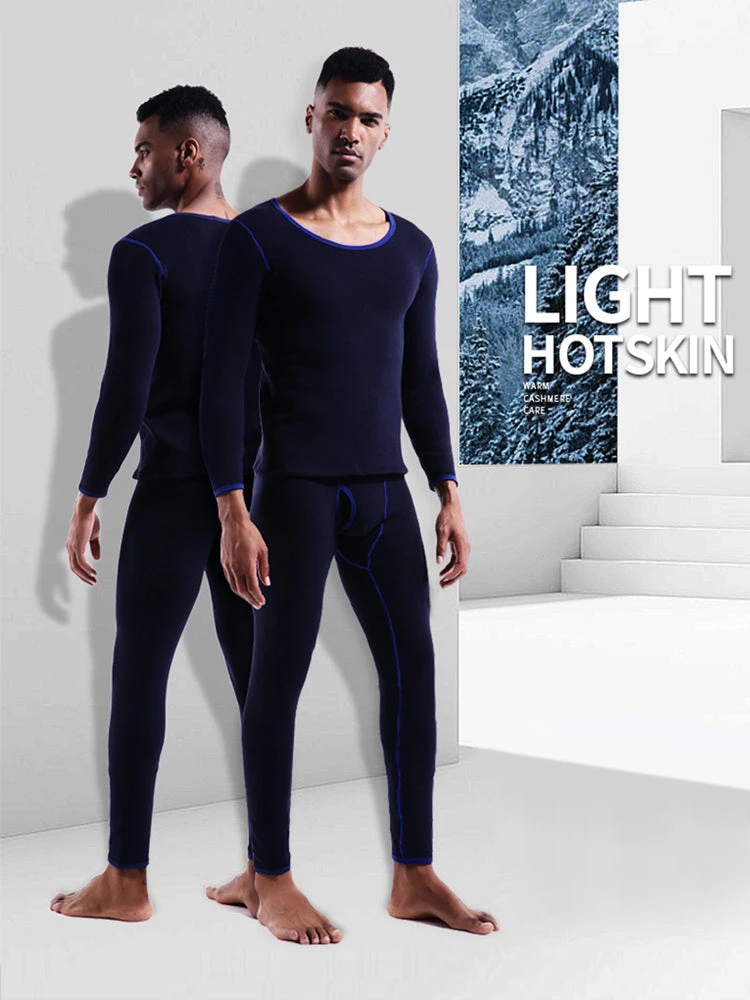 Fleece Lined Men's Thermal Underwear With Support Pouch(Fleece Lined Mens Thermal Underwear With Support Pouch) 3 Fleece Lined Men's Thermal Underwear With Support Pouch(Fleece Lined Mens Thermal Underwear With Support Pouch) - Image 3