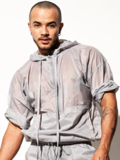 Men’s Half Sleeve Hooded Activewear Tops(Men S Half Sleeve Hooded Activewear Tops)