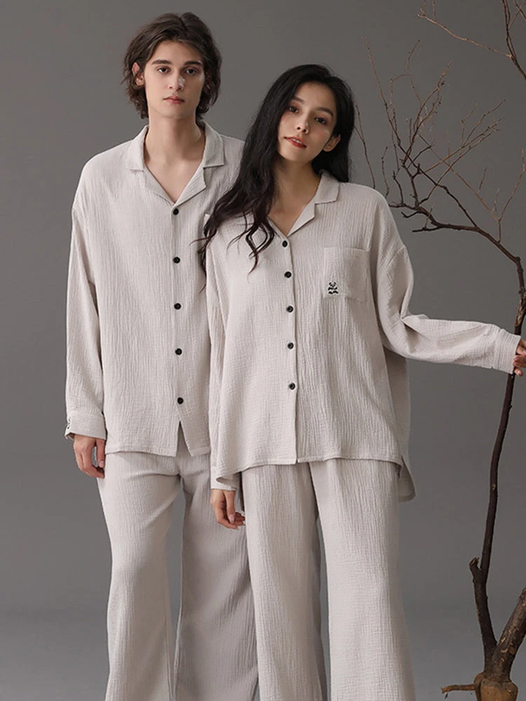 Autumn And Winter Loose Couple Cotton Pajamas Sets(Autumn And Winter Loose Couple Cotton Pajamas Sets) 6 Autumn And Winter Loose Couple Cotton Pajamas Sets(Autumn And Winter Loose Couple Cotton Pajamas Sets) - Image 6