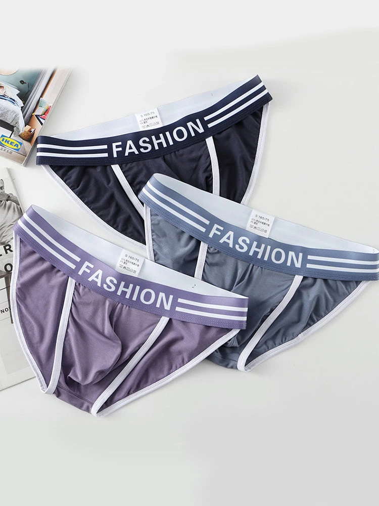 3 Pack Men's High-Cut Sexy Comfortable U-Convex Breathable Briefs(3 Pack Mens High Cut Sexy Comfortable U Convex Breathable Briefs) 9 3 Pack Men's High-Cut Sexy Comfortable U-Convex Breathable Briefs(3 Pack Mens High Cut Sexy Comfortable U Convex Breathable Briefs) - Image 9