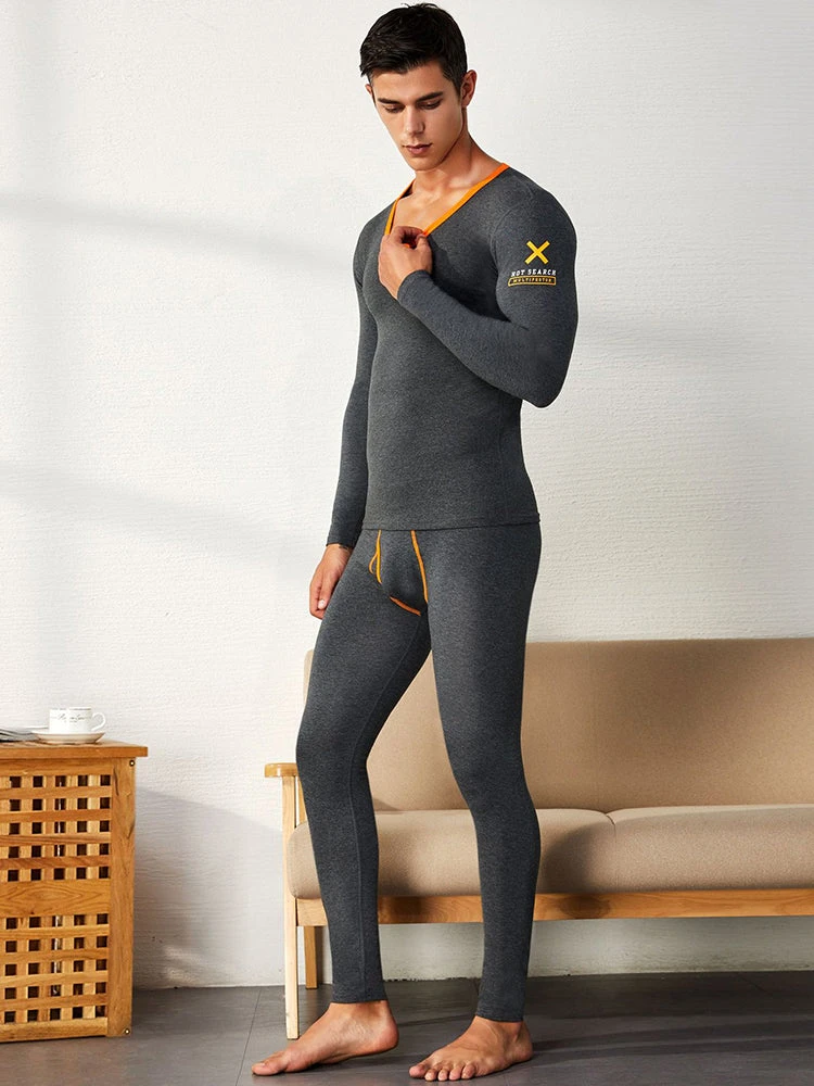 Men's Splicing Lines Cotton Thermal Underwear Set(Mens Splicing Lines Cotton Thermal Underwear Set) 3 Men's Splicing Lines Cotton Thermal Underwear Set(Mens Splicing Lines Cotton Thermal Underwear Set) - Image 3