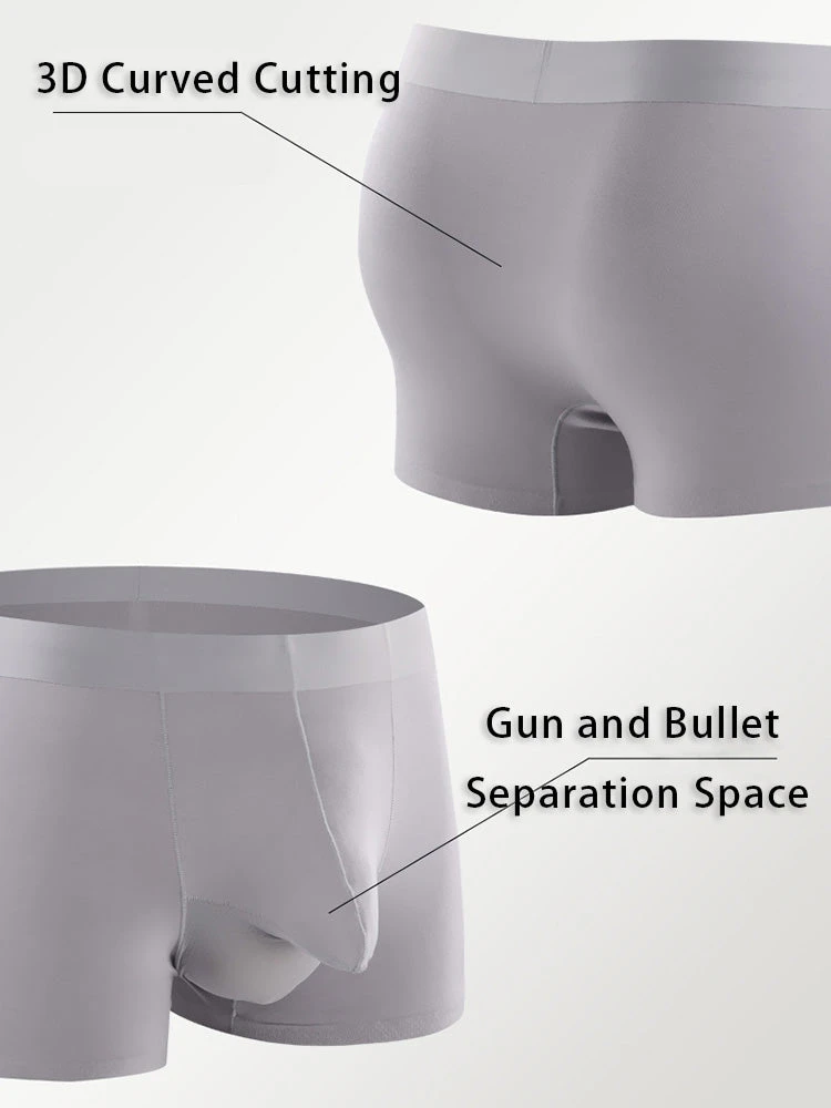 3 Pack Men's Separation Design Seamless Antibacterial Breathable Trunks(3 Pack Mens Separation Design Seamless Antibacterial Breathable Trunks) 8 3 Pack Men's Separation Design Seamless Antibacterial Breathable Trunks(3 Pack Mens Separation Design Seamless Antibacterial Breathable Trunks) - Image 8