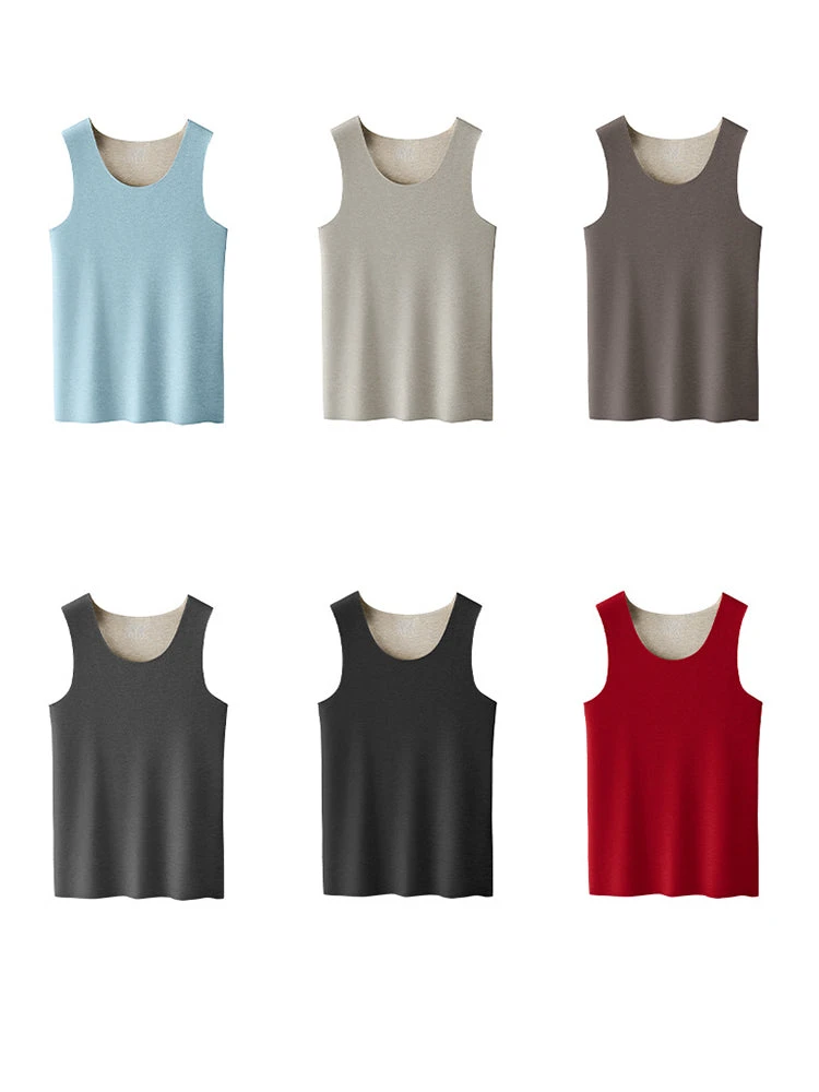 Men's Thermal Silk-Wool Sleeveless Vest - Solid Color Seamless Base Layer(New Mens Thermal Silk Wool Sleeveless Vest Solid Color Seamless Base Layer) 9 Men's Thermal Silk-Wool Sleeveless Vest - Solid Color Seamless Base Layer(New Mens Thermal Silk Wool Sleeveless Vest Solid Color Seamless Base Layer) - Image 9