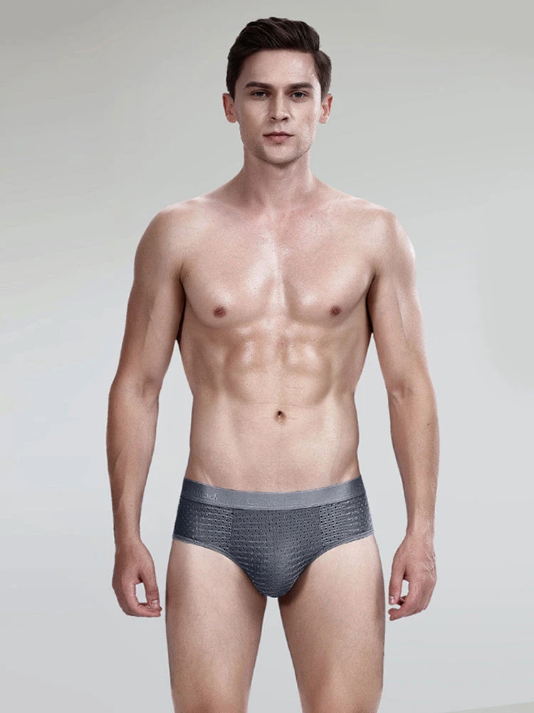 4 Pack Breathable Ice Silk Antibacterial Men's Briefs(4 Pack Breathable Ice Silk Antibacterial Mens Briefs) 1 4 Pack Breathable Ice Silk Antibacterial Men's Briefs(4 Pack Breathable Ice Silk Antibacterial Mens Briefs)