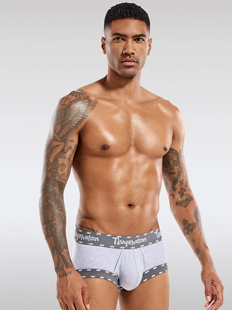 Men's Threaded Fabric Pouch Trunks With Fly(Mens Threaded Fabric Pouch Trunks With Fly) 12 Men's Threaded Fabric Pouch Trunks With Fly(Mens Threaded Fabric Pouch Trunks With Fly) - Image 12