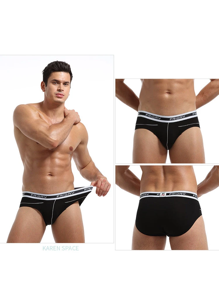 3 Pack Men's Comfortable Sporty Breathable Low-Waist Sexy Briefs(3 Pack Mens Comfortable Sporty Breathable Low Waist Sexy Briefs) 9 3 Pack Men's Comfortable Sporty Breathable Low-Waist Sexy Briefs(3 Pack Mens Comfortable Sporty Breathable Low Waist Sexy Briefs) - Image 9