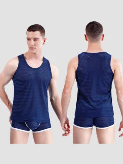 Men's Mesh Ice Silk Sleeveless Tank Top(Summer Cool Down Mens Tanks Shorts Set) -Mr Saker 1 21 64b267d2 8f7b 4629 8b88 80e5e89e4dac