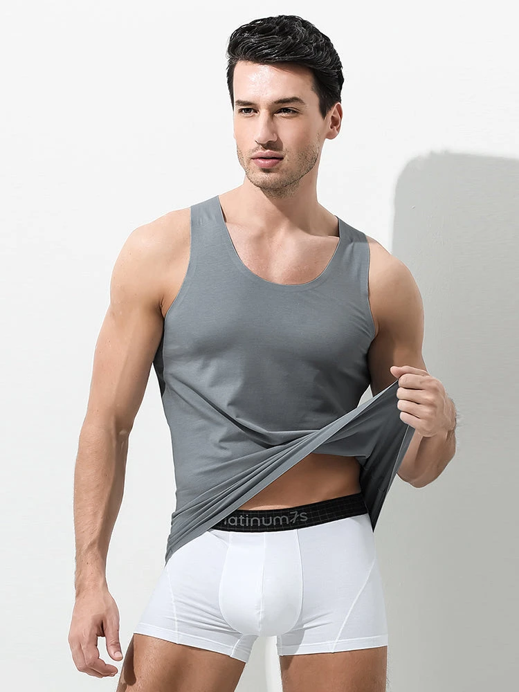 Men's Seamless Sports Fitness Vest Sleeveless Tank Top(Mens Seamless Sports Fitness Vest Sleeveless Tank Top) 6 Men's Seamless Sports Fitness Vest Sleeveless Tank Top(Mens Seamless Sports Fitness Vest Sleeveless Tank Top) - Image 6