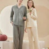 Modal Cotton Comfortable Couple Pajamas Set(Modal Cotton Comfortable Couple Pajamas Set)