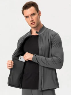 Windproof And Fluff Warm Training Coat For Men(Windproof And Fluff Warm Training Coat For Men) -Mr Saker 1 21 d5aab21d fdf8 4b20 8623 051f2675183c