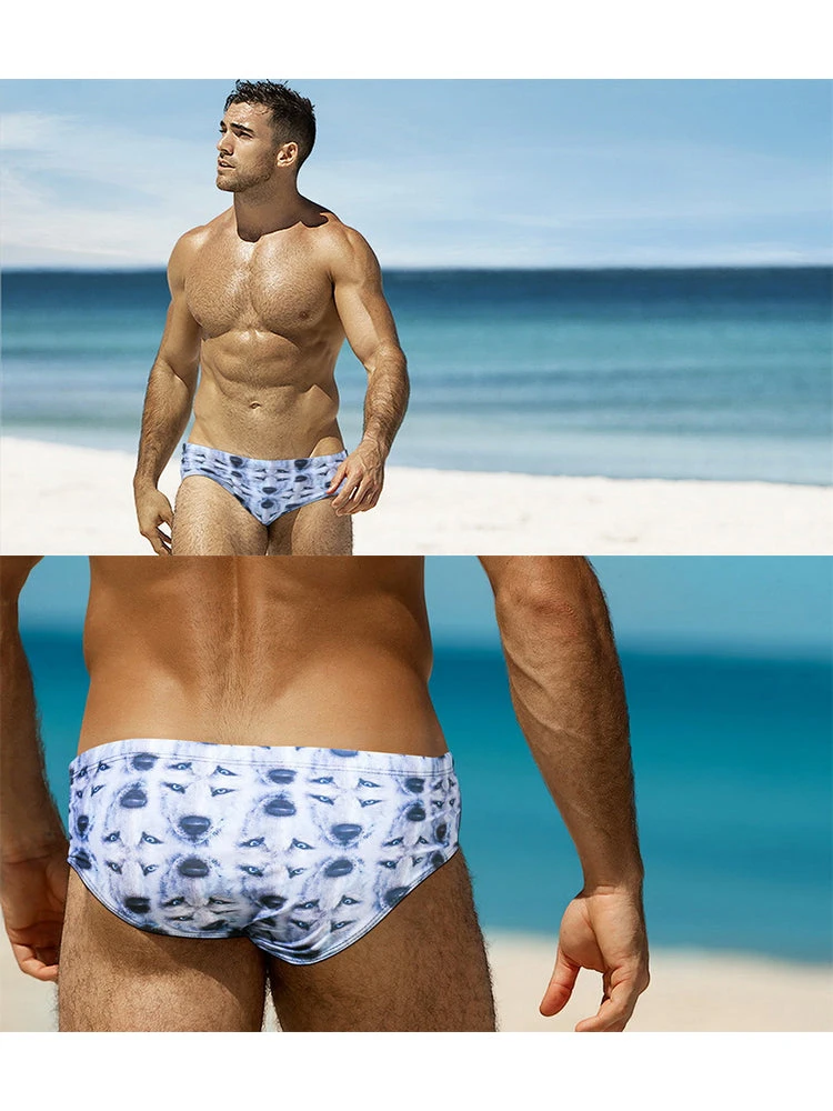 Men's Low-Rise Stylish Print Swim Briefs(Mens Low Rise Stylish Print Swim Briefs) 2 Men's Low-Rise Stylish Print Swim Briefs(Mens Low Rise Stylish Print Swim Briefs) - Image 2