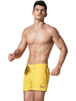 Men’s Neon Drawstring Swim Board Shorts(Men S Neon Drawstring Swim Board Shorts) -Mr Saker 1 22 1