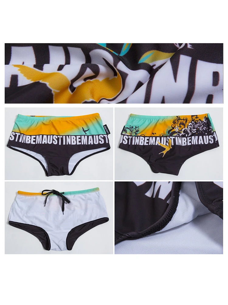 Men's Quick-Dry Low-Rise Alphabet Print Swim Briefs(Mens Quick Dry Low Rise Alphabet Print Swim Briefs) 11 Men's Quick-Dry Low-Rise Alphabet Print Swim Briefs(Mens Quick Dry Low Rise Alphabet Print Swim Briefs) - Image 11