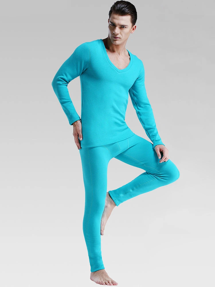 V-Neck Thermal Underwear With Fleece Lined(V Neck Thermal Underwear With Fleece Lined) 16 V-Neck Thermal Underwear With Fleece Lined(V Neck Thermal Underwear With Fleece Lined) - Image 16
