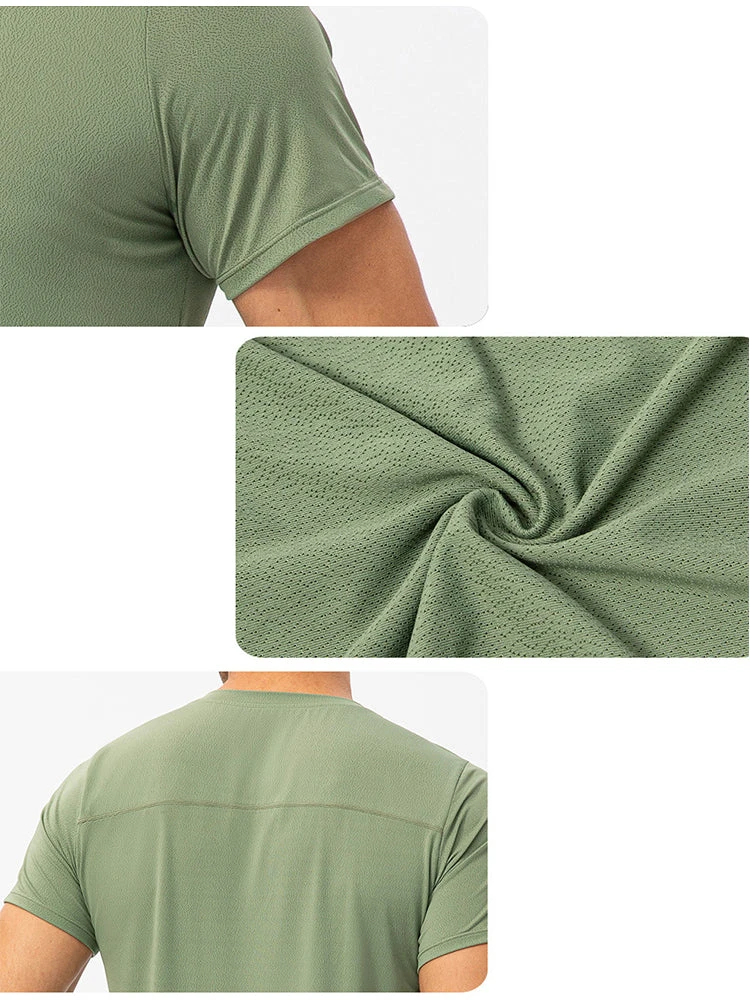 Men's Comfortable Round Collar Breathable Fitness Short Sleeve(Mens Comfortable Round Collar Breathable Fitness Short Sleeve) 7 Men's Comfortable Round Collar Breathable Fitness Short Sleeve(Mens Comfortable Round Collar Breathable Fitness Short Sleeve) - Image 7