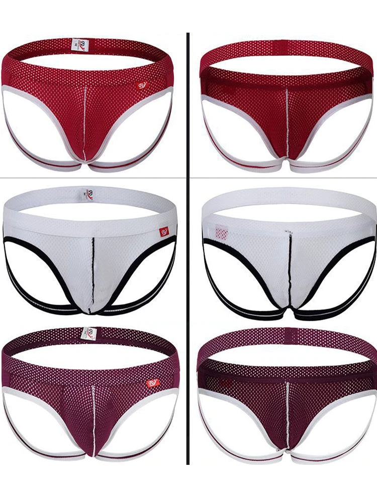 4 Pack Men's Low Waist Sexy Breathable Butt Lifting Stylish Comfortable Jockstrap(4 Pack Mens Low Waist Sexy Breathable Butt Lifting Stylish Comfortable Jockstrap) 9 4 Pack Men's Low Waist Sexy Breathable Butt Lifting Stylish Comfortable Jockstrap(4 Pack Mens Low Waist Sexy Breathable Butt Lifting Stylish Comfortable Jockstrap) - Image 9