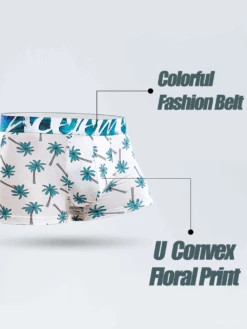 6 Pack Men's U Convex Modal Print Breathable Trunks(6 Pack Mens U Convex Modal Print Breathable Trunks Mrsaker) -Mr Saker 1 23