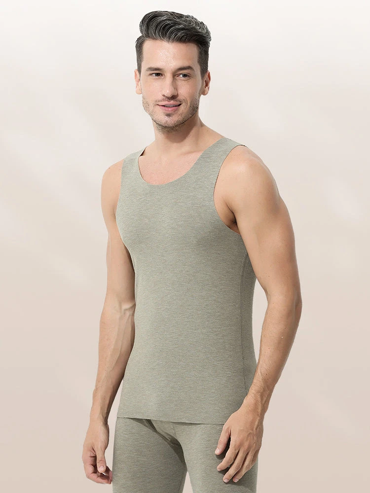 Men's Thermal Silk-Wool Sleeveless Vest - Solid Color Seamless Base Layer(New Mens Thermal Silk Wool Sleeveless Vest Solid Color Seamless Base Layer) 14 Men's Thermal Silk-Wool Sleeveless Vest - Solid Color Seamless Base Layer(New Mens Thermal Silk Wool Sleeveless Vest Solid Color Seamless Base Layer) - Image 14