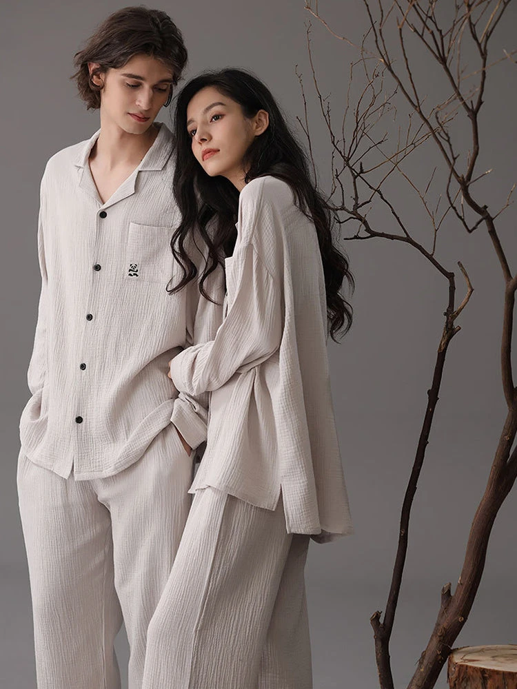 Autumn And Winter Loose Couple Cotton Pajamas Sets(Autumn And Winter Loose Couple Cotton Pajamas Sets) 7 Autumn And Winter Loose Couple Cotton Pajamas Sets(Autumn And Winter Loose Couple Cotton Pajamas Sets) - Image 7