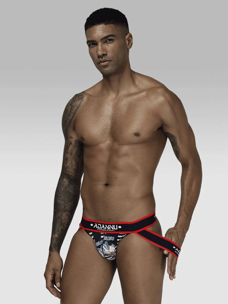 3-pack Men's Low-rise Wide-hem Elastic Printed Hip-baring Thongs(3 Pack Mens Low Rise Wide Hem Elastic Printed Hip Baring Thongs) 15 3-pack Men's Low-rise Wide-hem Elastic Printed Hip-baring Thongs(3 Pack Mens Low Rise Wide Hem Elastic Printed Hip Baring Thongs) - Image 15