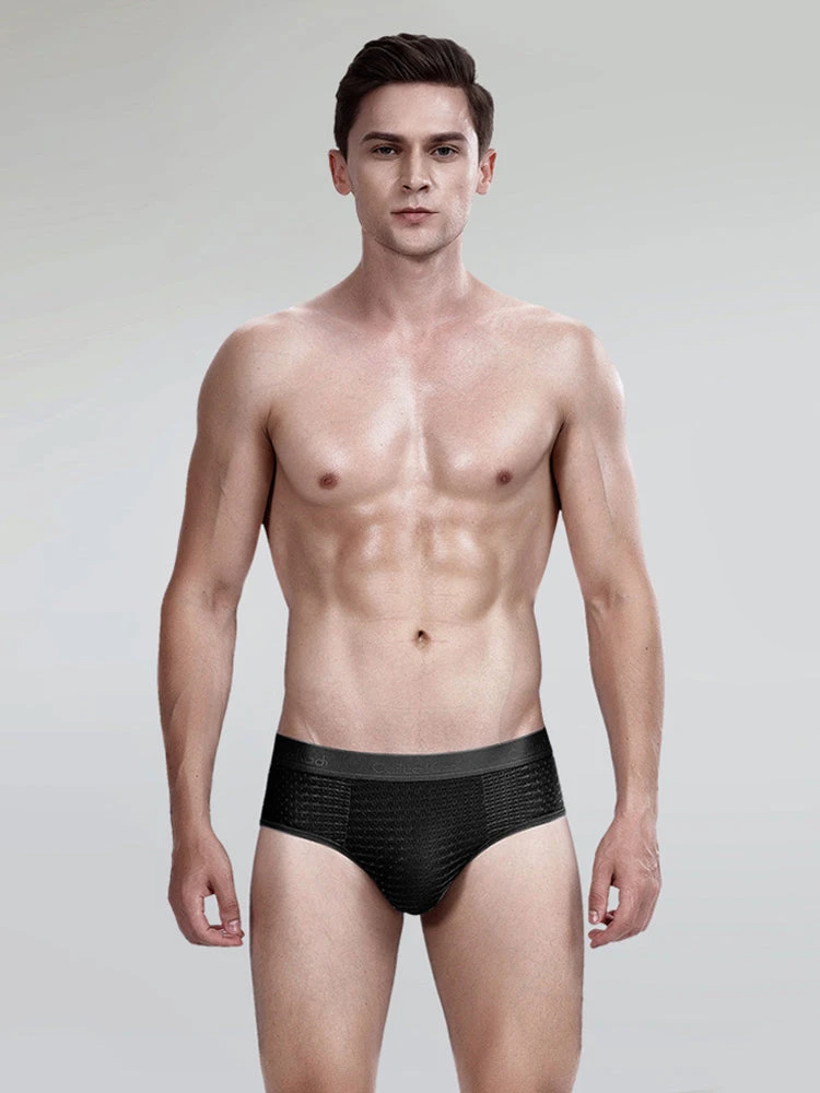 4 Pack Breathable Ice Silk Antibacterial Men's Briefs(4 Pack Breathable Ice Silk Antibacterial Mens Briefs) 19 4 Pack Breathable Ice Silk Antibacterial Men's Briefs(4 Pack Breathable Ice Silk Antibacterial Mens Briefs) - Image 19