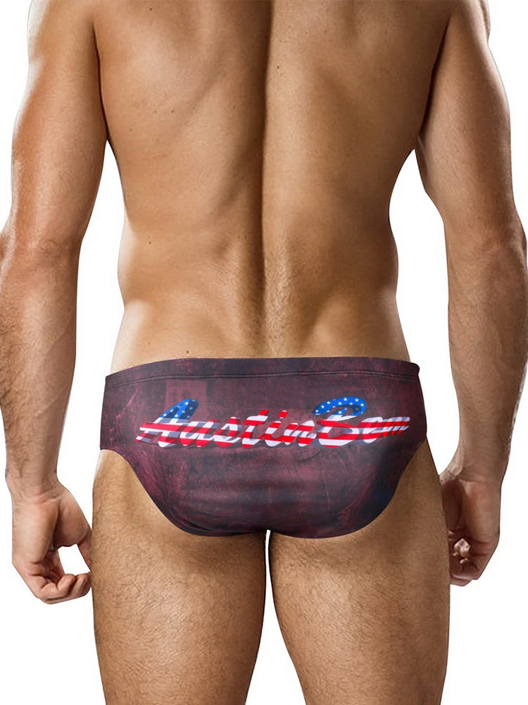 Men's Low-Rise Sexy Stylish Print Swim Briefs(Mens Low Rise Sexy Stylish Print Swim Briefs) 9 Men's Low-Rise Sexy Stylish Print Swim Briefs(Mens Low Rise Sexy Stylish Print Swim Briefs) - Image 9