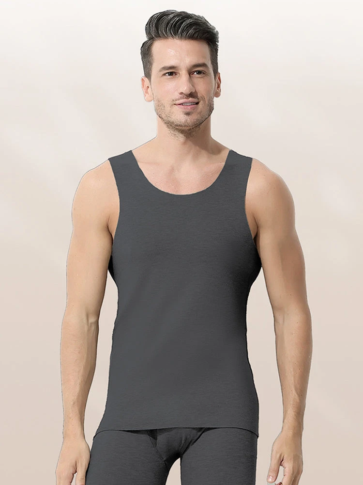 Men's Thermal Silk-Wool Sleeveless Vest - Solid Color Seamless Base Layer(New Mens Thermal Silk Wool Sleeveless Vest Solid Color Seamless Base Layer) 11 Men's Thermal Silk-Wool Sleeveless Vest - Solid Color Seamless Base Layer(New Mens Thermal Silk Wool Sleeveless Vest Solid Color Seamless Base Layer) - Image 11