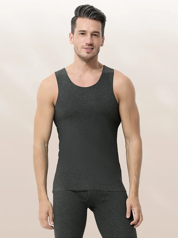 Men's Thermal Silk-Wool Sleeveless Vest - Solid Color Seamless Base Layer(New Mens Thermal Silk Wool Sleeveless Vest Solid Color Seamless Base Layer) 13 Men's Thermal Silk-Wool Sleeveless Vest - Solid Color Seamless Base Layer(New Mens Thermal Silk Wool Sleeveless Vest Solid Color Seamless Base Layer) - Image 13