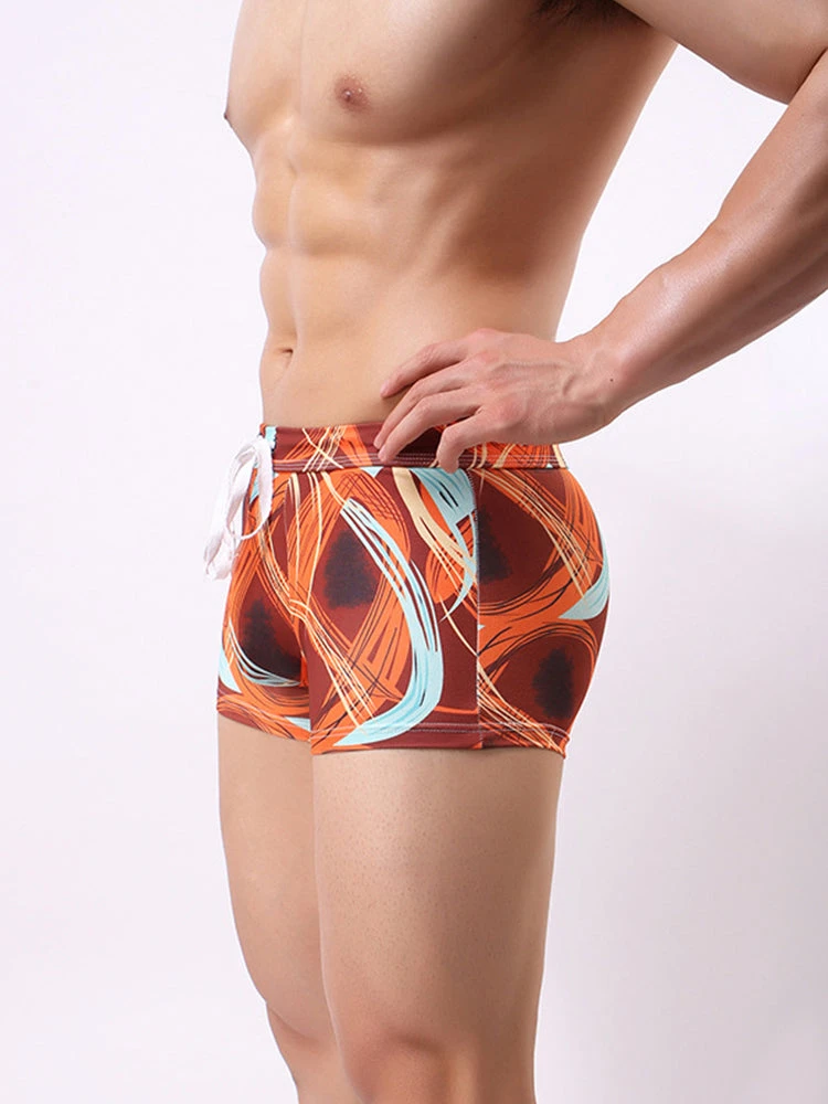 Men's Printed Skinny Swim Trunks With Drawstring(Mens Printed Skinny Swim Trunks With Drawstring) 20 Men's Printed Skinny Swim Trunks With Drawstring(Mens Printed Skinny Swim Trunks With Drawstring) - Image 20