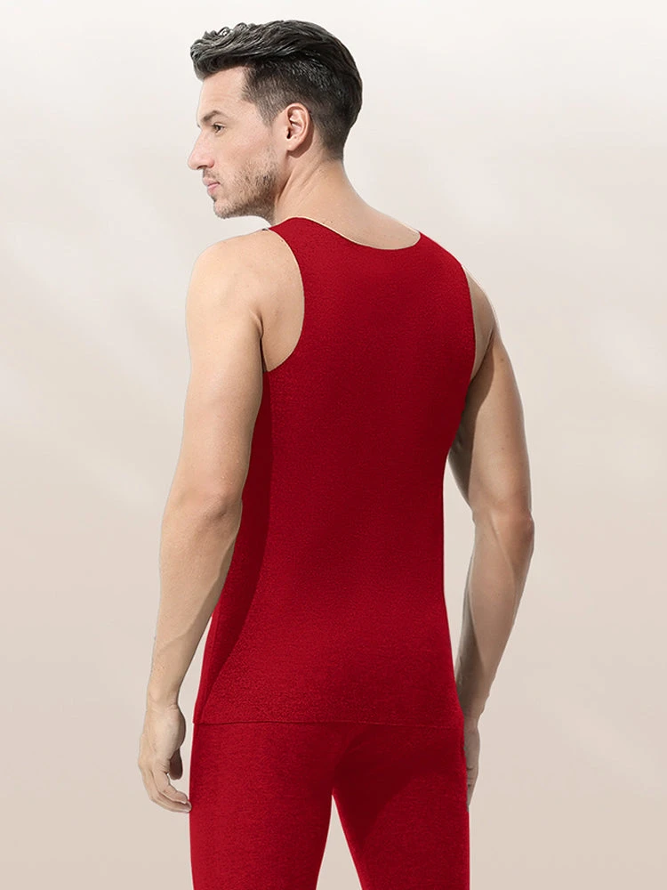 Men's Thermal Silk-Wool Sleeveless Vest - Solid Color Seamless Base Layer(New Mens Thermal Silk Wool Sleeveless Vest Solid Color Seamless Base Layer) 12 Men's Thermal Silk-Wool Sleeveless Vest - Solid Color Seamless Base Layer(New Mens Thermal Silk Wool Sleeveless Vest Solid Color Seamless Base Layer) - Image 12