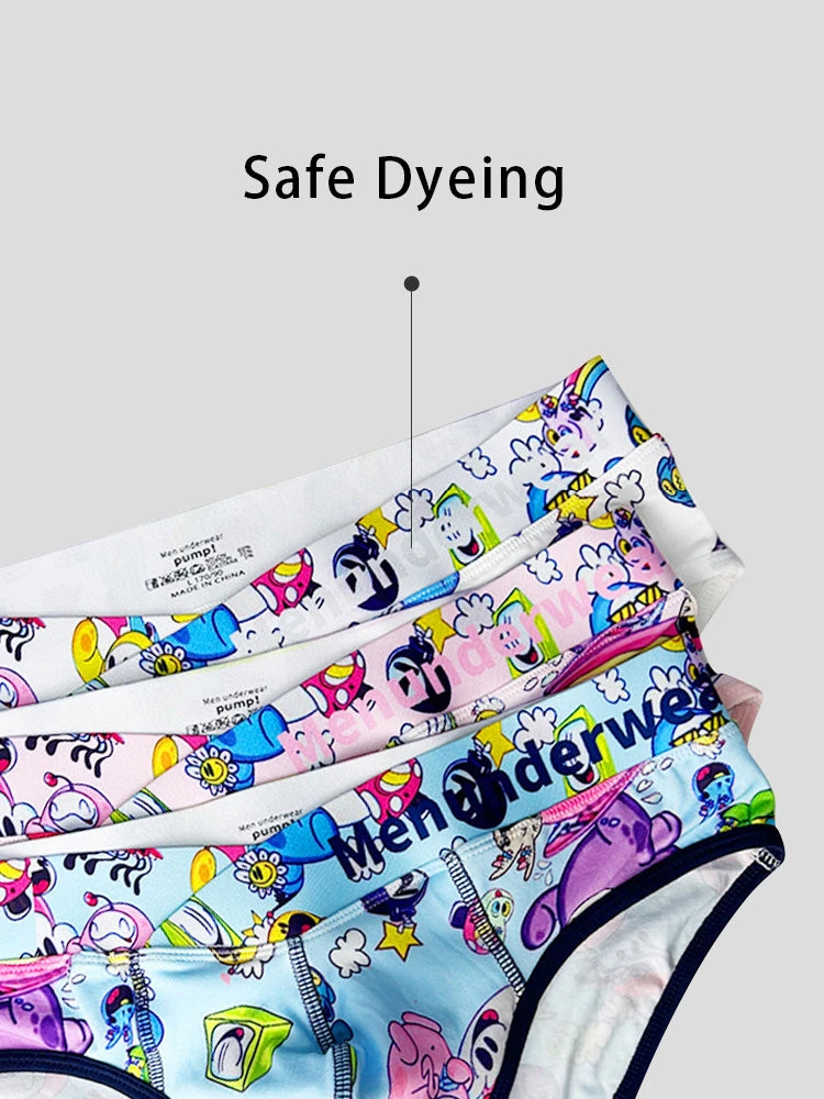 2 Pack Men's Playful Cartoon No-Tag Comfortable And Breathable Briefs(2 Pack Mens Playful Cartoon No Tag Comfortable And Breathable Briefs) 7 2 Pack Men's Playful Cartoon No-Tag Comfortable And Breathable Briefs(2 Pack Mens Playful Cartoon No Tag Comfortable And Breathable Briefs) - Image 7