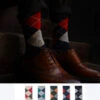 5 Pack Men's Textured Retro Calf Sock(5 Pack Mens Textured Retro Calf Sock)