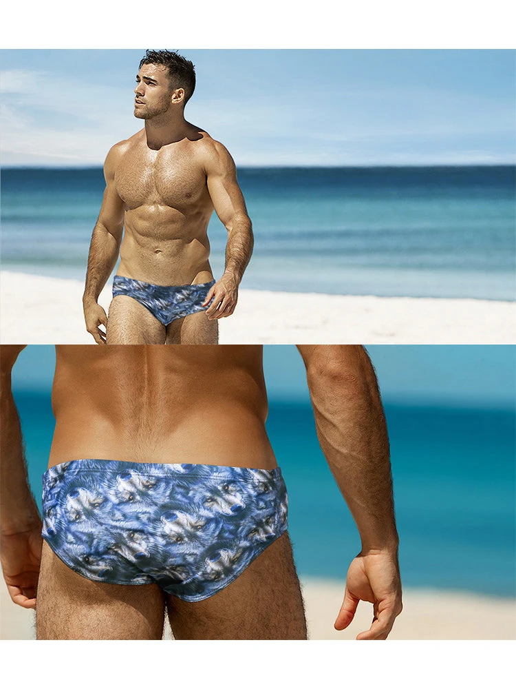 Men's Low-Rise Stylish Print Swim Briefs(Mens Low Rise Stylish Print Swim Briefs) 8 Men's Low-Rise Stylish Print Swim Briefs(Mens Low Rise Stylish Print Swim Briefs) - Image 8