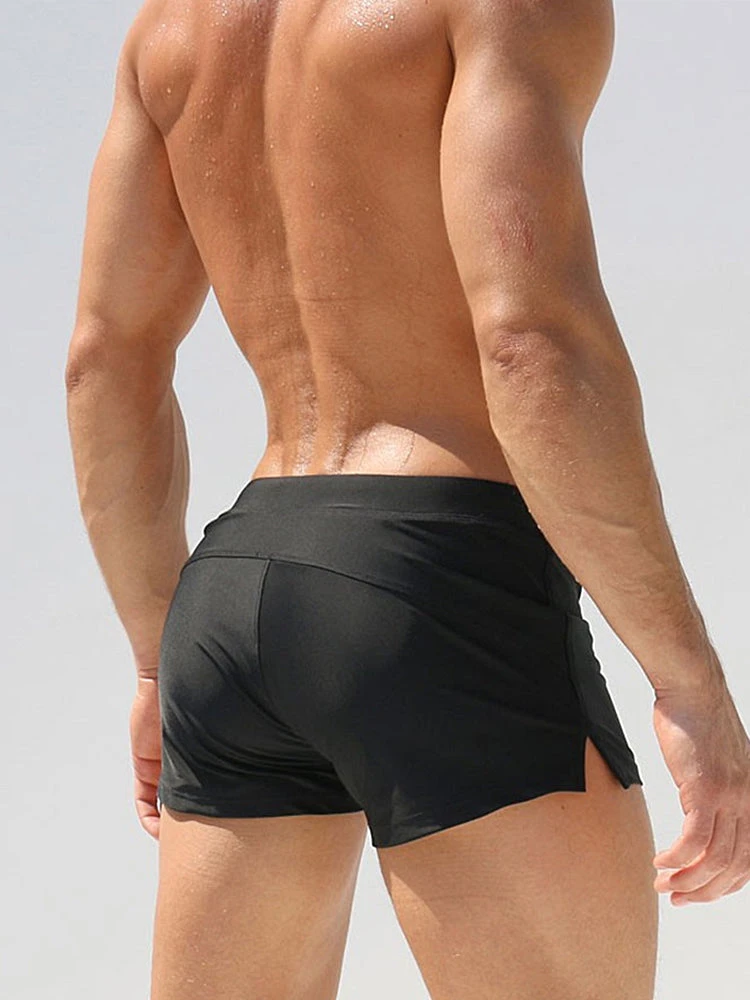 Men's Solid Color Breathable Stretch Swim Trunks(Mens Solid Color Breathable Stretch Swim Trunks) 16 Men's Solid Color Breathable Stretch Swim Trunks(Mens Solid Color Breathable Stretch Swim Trunks) - Image 16