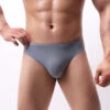 Men's Seamless Low Rise U-Convex Thong(Mens Seamless Solid Color Low Waist U Convex Pouch Briefs)