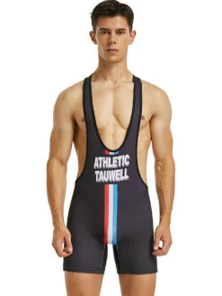Men’s Sporty Wrestling Singlet Bodysuit(Y Shaped Wrestling Vest For Men)