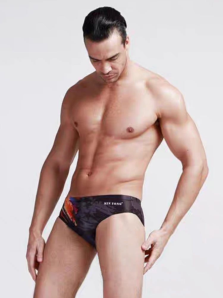 Men's Youth Training Fashion Print Swim Brief(Mens Youth Training Fashion Print Swim Brief) 2 Men's Youth Training Fashion Print Swim Brief(Mens Youth Training Fashion Print Swim Brief) - Image 2